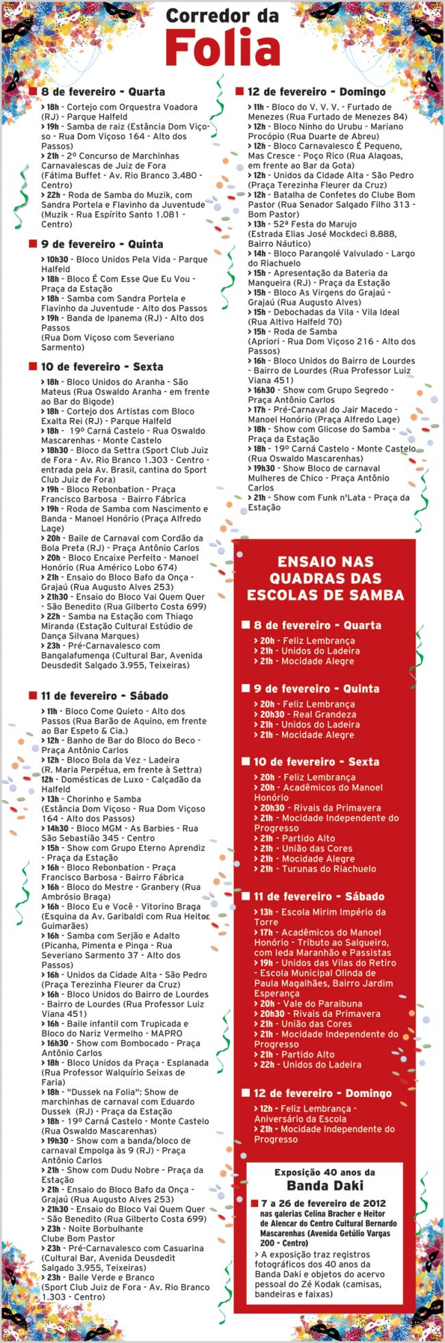Programação do 'Corredor da Folia' 4 1364506160