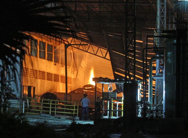 Cerca de 250 mil litros de água foram utilizados
