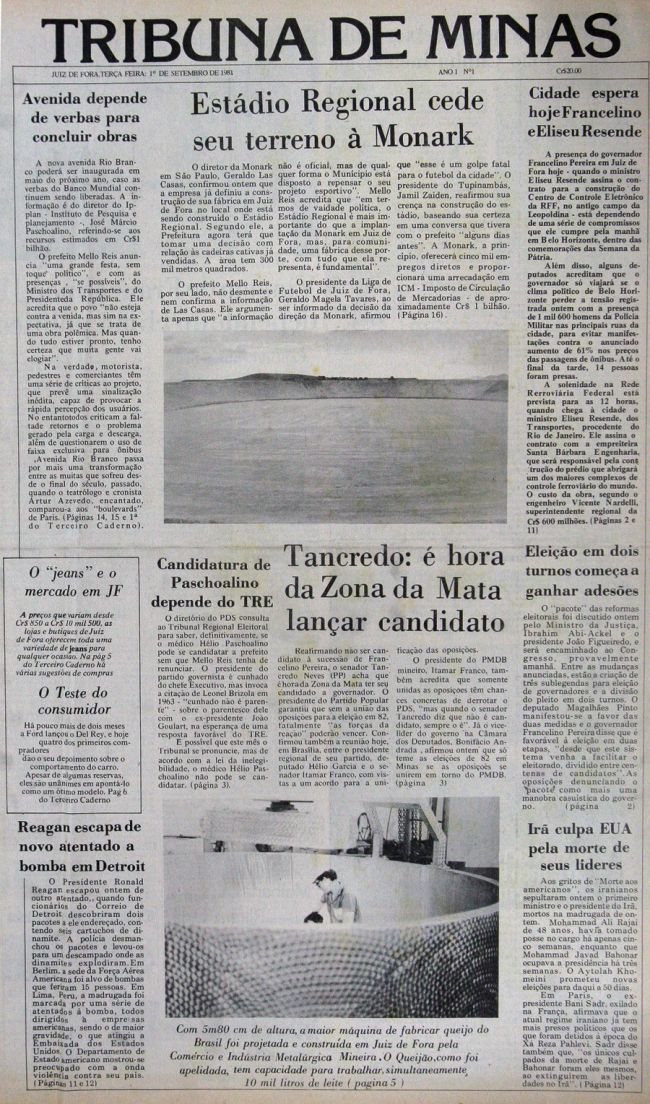 Reprodução Imagem da primeira capa publicada em 1981