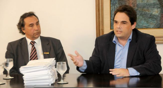 Lucas Tavares/22/05-2012 Presidente do Iphan-MG, Leonardo Barreto, e o secretário da PJF Vitor Valverde