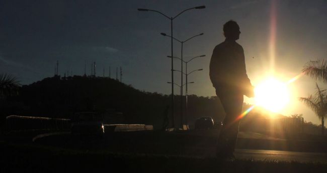 Entardecer visto do Viaduto Augusto Franco