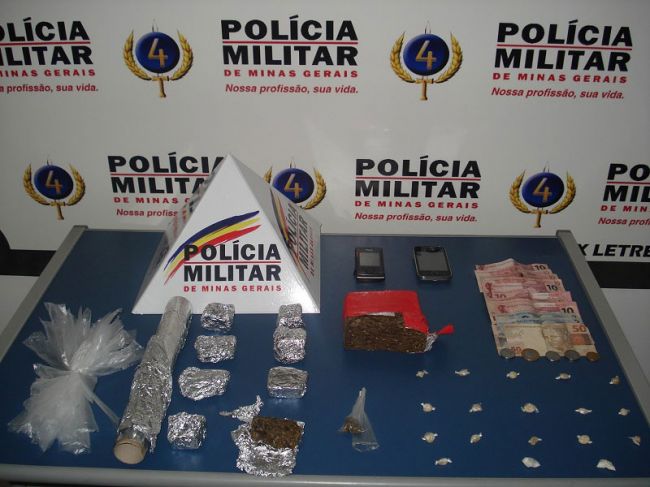Polícia também encontrou drogas na casa do rapaz