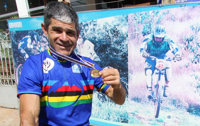 Giovannini, 46 anos,  venceu na categoria Master