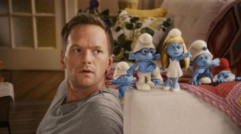 Neil Patrick Harris em cena com os personagens animados