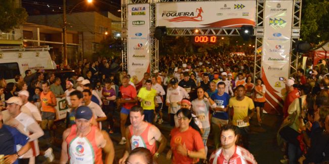 Corrida teve início às 19h15