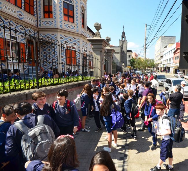 Estudantes do Santa Catarina voltaram às salas de aula