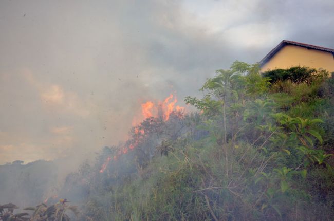4 mil litros de água foram usados para conter chamas