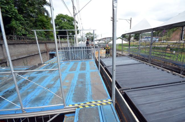 Olavo Prazeres/25-02-2014 Estrutura teve 400 metros de comprimento