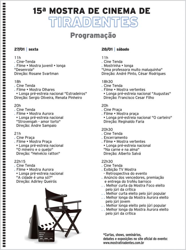 Programação 15º Festival de Cinema de Tiradentes 4 2548392796