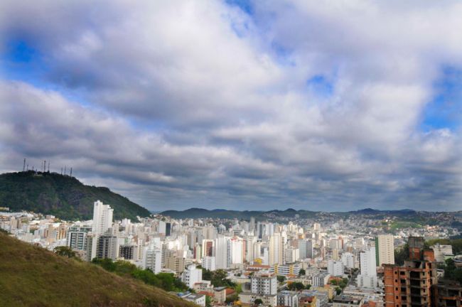 Vista do bairro Granbery nesta manhã