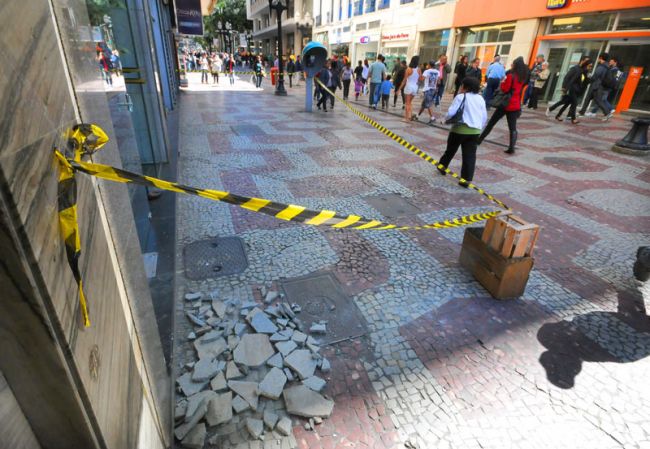 Incidente ocorreu no Calçadão da Rua Halfeld