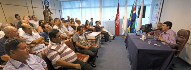 Leonardo Costa/10-02-14 Bruno Siqueira se reuniu com lideranças empresariais no Centro Industrial