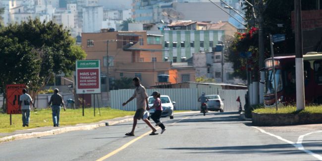 Falta faixa de pedestre na região sudeste