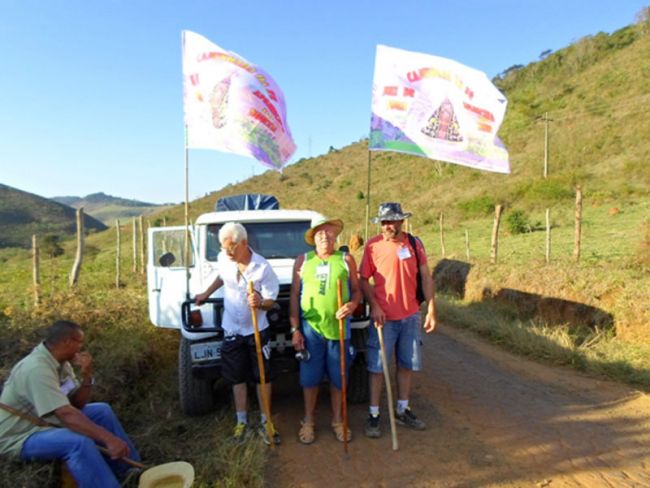 Foram nove dias de caminhada