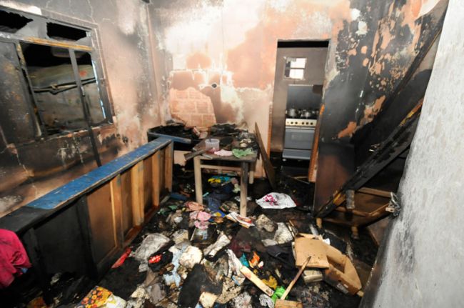 Imóvel de 4 cômodos foi totalmente destruído