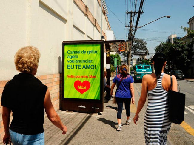 Em SP, publicidade foi criada por empresa em campanha para provar a eficácia da mídia exterior