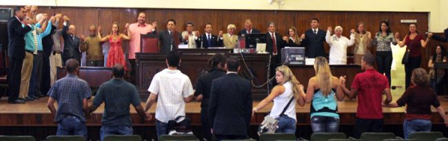 Leonardo Costa/21-09-11 Funcionários da esfera estadual se reuniram no Tribunal do Júri