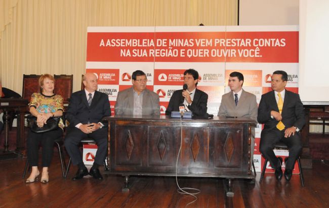 Marcelo Ribeiro/18-02-13 Presidente da Assembleia, Dinis Pinheiro (PSDB), veio à cidade para prestação de contas