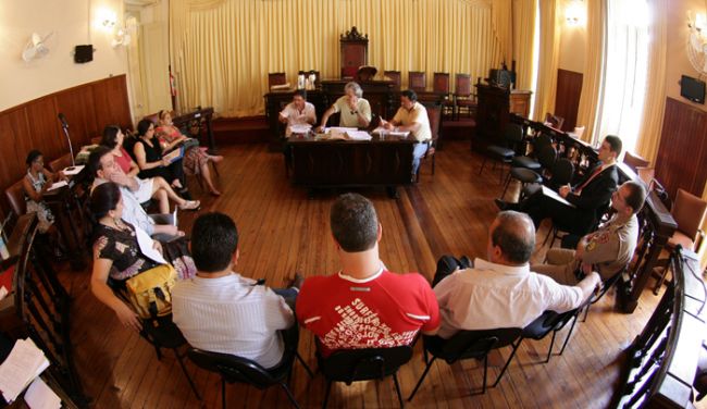 Fernando Priamo Vereadores discutem situação dos flanelinhas na Câmara, hoje pela manhã