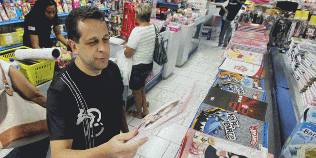 Guilherme Castro aproveitou horário estendido para compras