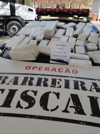 Divulgação Apreensão foi feita no Posto da Barreira Fiscal no Rio