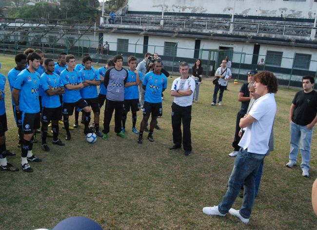 Marcelo Ribeiro/29-07-11 O jogador falou palavras de incentivo ao elenco