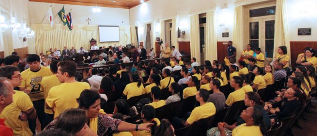 Plenário ficou lotado de trabalhadores do setor