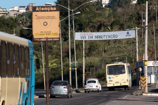 Nesta semana três acidentes aconteceram na via