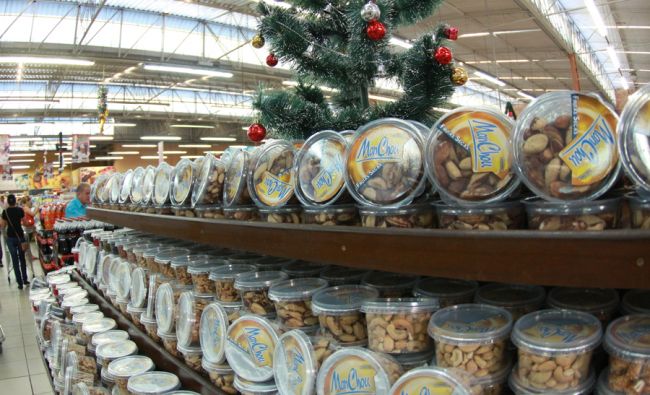 A coleta de preço foi feita em sete supermercados
