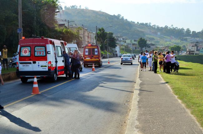 Vítima foi socorrida e levada para o HPS