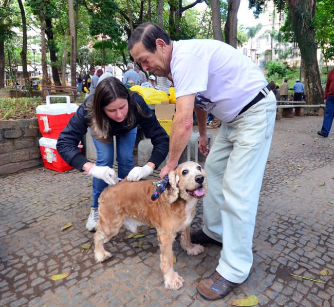 Olavo Prazeres/13-08-2013 Vacinação ocorreu na manhã deste sábado no Pq. Halfeld