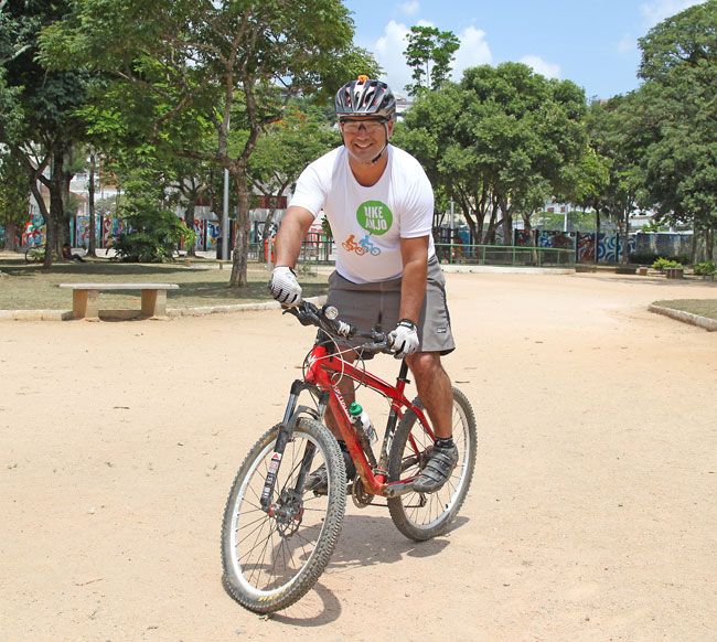 FELIPE COURI/23-01-15 Guilherme Mendes organiza a bicicletada domingueira