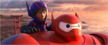 DIVULGAÇÃO Hiro e Baymax são os protagonistas da animação baseada em personagens nipônicos da Marvel