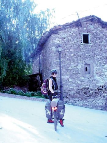 Daniela Stiebler no Caminho de Santiago de  Compostela