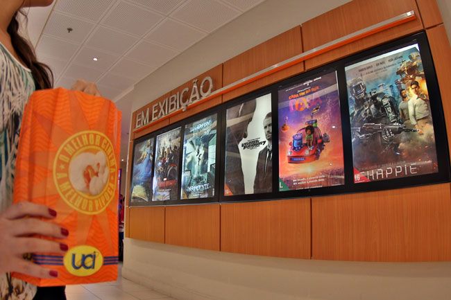 UCI, no Independência Shopping, exibe os seis filmes em cartaz na cidade (Fernando Priamo)