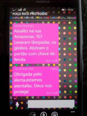 Redes sociais no combate ao crime 5 Dois homens foram presos depois de invadirem um prédio. O caso foi alertado no WhatsApp