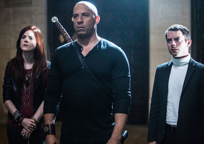 DIVULGAÇÃO Rose Leslie, Vin Diesel e Elijah Wood unem forças para enfrentar a maléfica Rainha Bruxa e salvar a humanidade em 'O último caçador de bruxas'