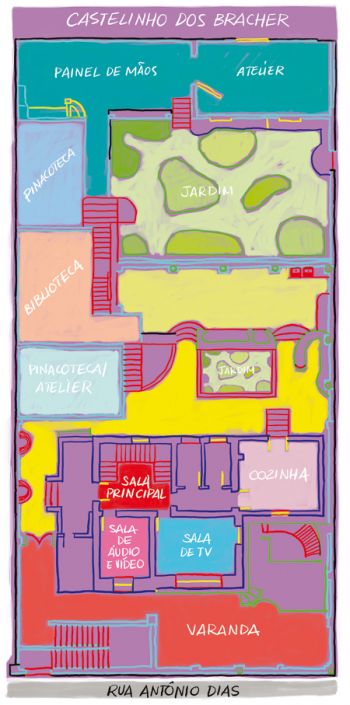 Casa em cores vivas 4 Do alto da torre, é possível ver a Getúlio Vargas em toda a sua extensão