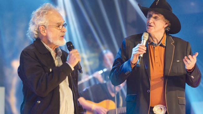 FOTOS DIVULGAÇÃO Amigos desde a década de 1960, Renato Teixeira e Sérgio Reis voltam a cantar alguns dos clássicos do sertanejo de raiz
