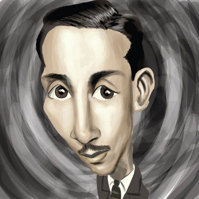 Sambistas em texto e caricatura 2 Caricatura de Ernani Ciuffo, desenhada por Luiz Felipe Gonçalves para o livro