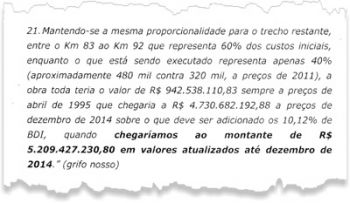 Custo de obras na BR-040 deve chegar a R$ 5,2 bilhões 6 Fac-símile 2