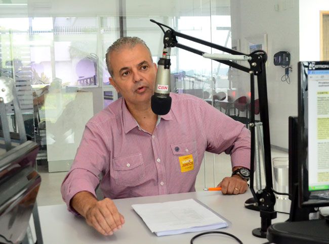 Marcus David, em entrevista à rádio CBN e à Tribuna (Olavo Prazeres/12-01-16)
