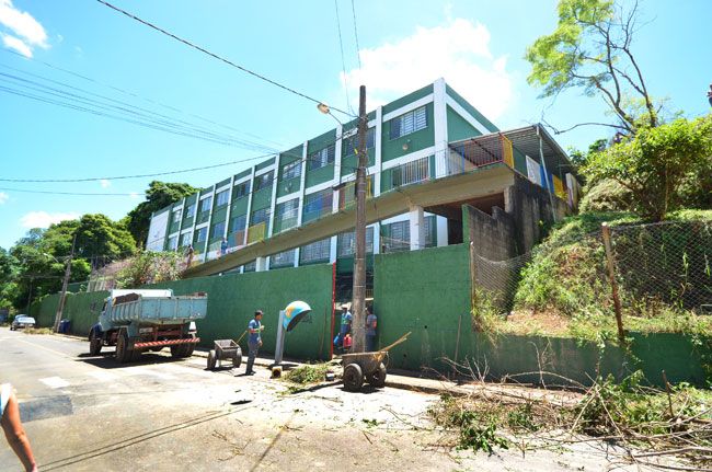 Confirmado caso de zika vírus em gestante de JF 2 A Escola Municipal Ipiranga, que atende 285 crianças de 3 a 5 anos, teve que atrasar início das aulas (Olavo Prazeres/01-01-16)