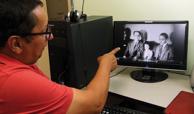 FERNANDO PRIAMO Nilo mostra filme em que Carriço registrou imagens de uma das transmissões de Olavo Bastos Freire