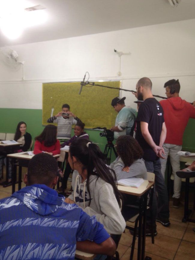 Alunos aprenderam na prática o que é roteiro, produção, edição e finalização 