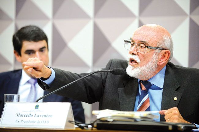 Ex-presidente da OAB  falou na Comissão Especial do Impeachment (Marcos Oliveira/Agência Senado)