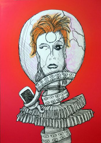 Arte conectada à solidão coletiva 4 Figuras da cultura pop como David Bowie entram na visão de mundo dependente das novas tecnologias