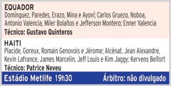 Equador precisa vencer o Haiti 2 575c8ea37241c