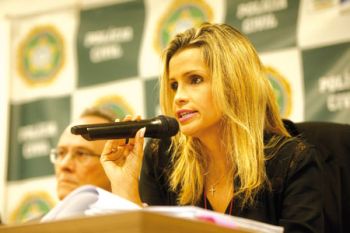 Delegada Cristiana Bento divulgou a conclusão no inquérito sobre o estupro coletivo em Jacarepaguá (Estefan Radovicz/estadão conteúdo)