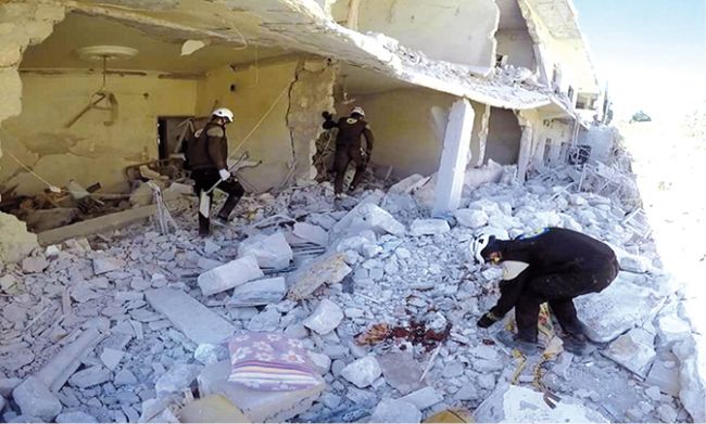 CIVIL DEFENSE IDLIB Ataque liderado pelos EUA pretendia atacar militares do Estado Islâmico